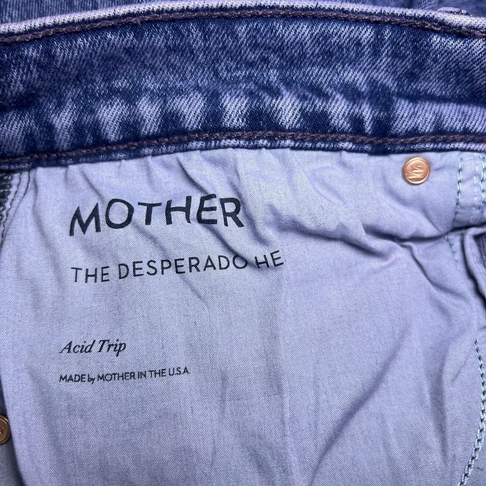 MOTHER The Desperado Heel Jeans In Paisley Purple Size 31 NWT - Picture 10 of 16